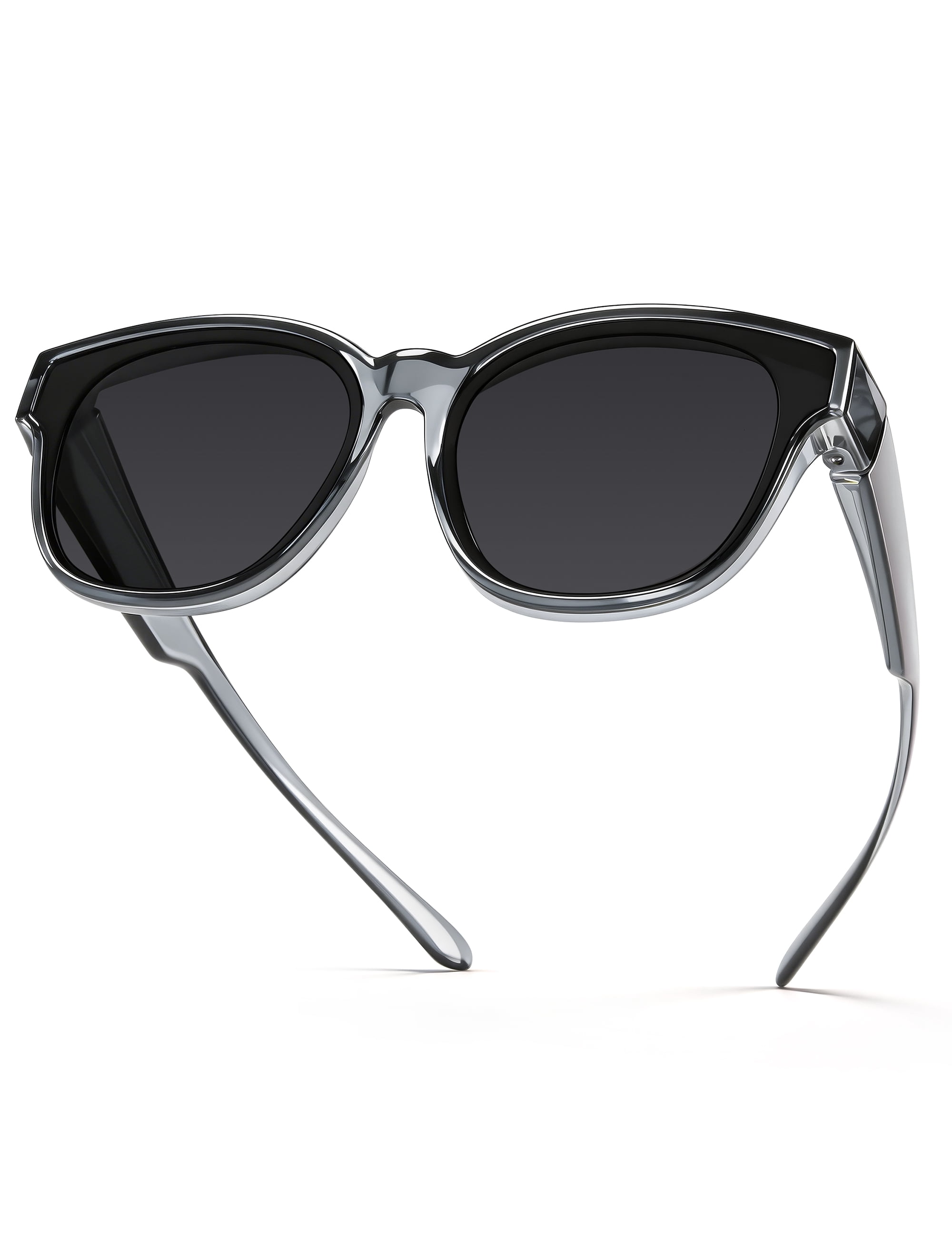 Polarized Fit-Over Sunglasses for Women & Teens, Cat Eye 