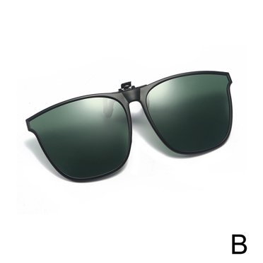 Polarized Flip Up Clip-On Sunglasses - Unisex 100% UV Protection For Driving & Fishing