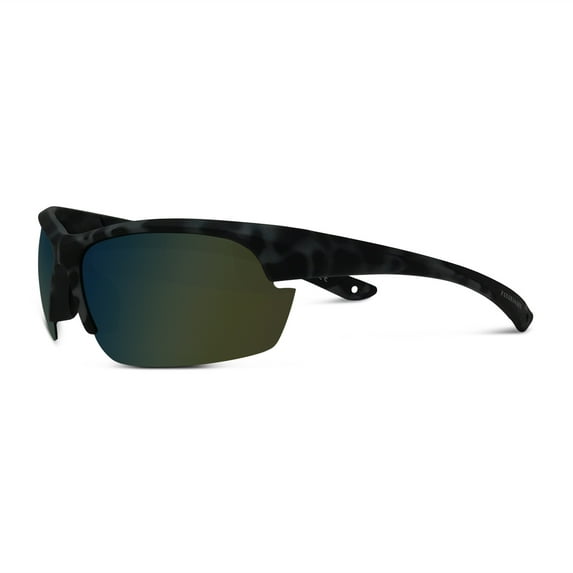 Polarized Floating Semi-Rimless Camo Blade Sunglasses