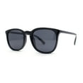 thumbnail image 1 of Polarized Gentlemanly Minimal Keyhole Bridge Thin Horn Rim Sunglasses Shiny Black - Black, 1 of 4