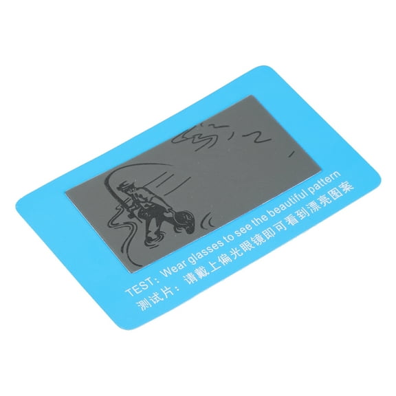 Polarized Glasses Card, Polarization Sunglass Tester