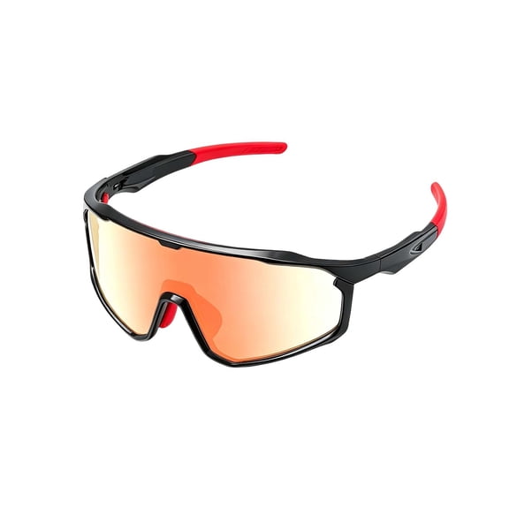 Polarized Glasses Transition PC Lens Sports Eyewear Wrap-around UV Protection Glasses for Cycling Driving Outdoor Work