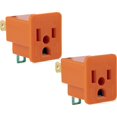 Polarized Grounding Outlet Extender, 2 Pack, Turn 2Prong into 3, Easy