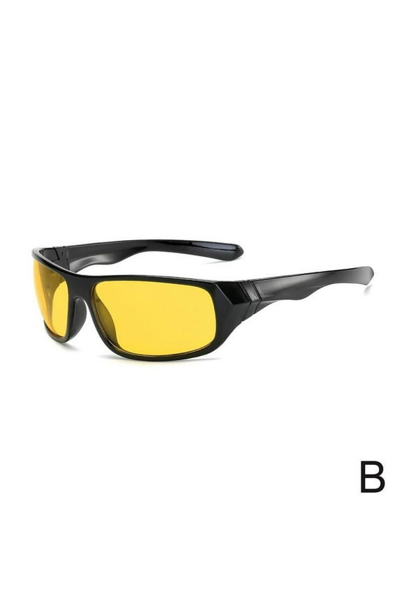 Polarized HD Night Driving Glasses with Anti-Glare Function, Suitable for Unisex in Motorcycle Racing, Cycling, Hiking, PC Frame and Resin Lens