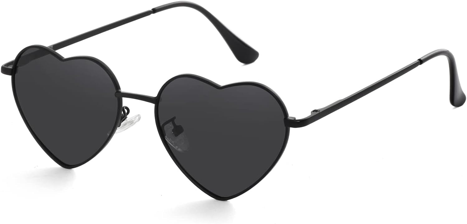 Chic Polarized Heart Sunglasses for Women | Metal Frame, UV400 Protection Polarized Heart Sunglasses for Women Metal Frame Fashion  main image 3