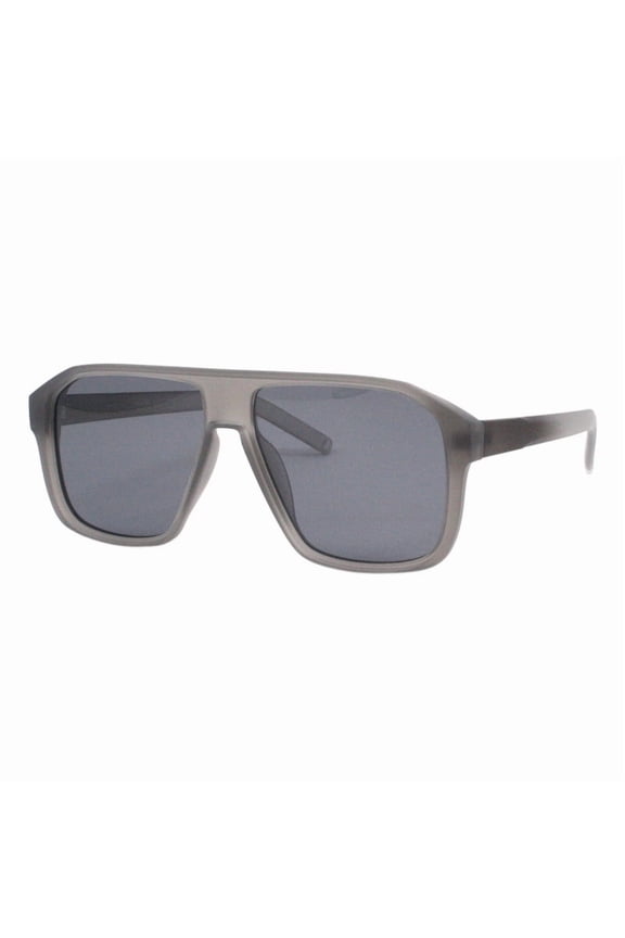 Polarized Lens Sunglasses Men's Retro Designer Fashion Square Matte Gray UV400