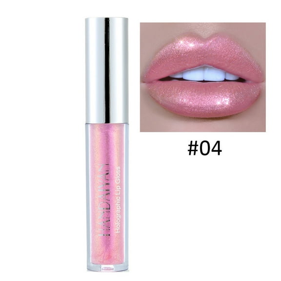 Polarized Lip Gloss, Colorful Lip Gloss, Long-Lasting Shiny Lip Glaze, Pearl Sequins Texture, Non-Sticky formula, Bright Color Effect, Soft and Three-Dimensional Lips, Suitable for Various Occasions