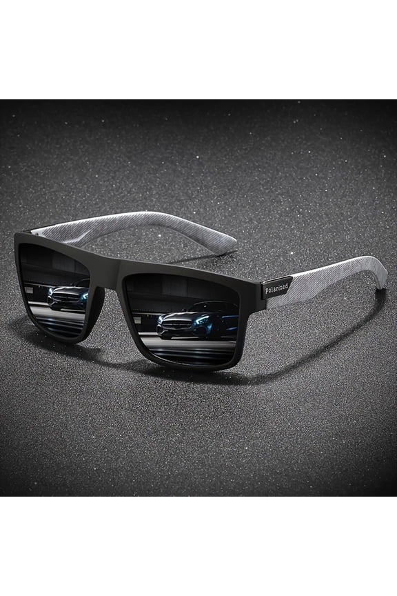 Polarized Men's Driving Glasses Camping Bicycle Hiking Fishing Glasses Classic Square Cool Glasses Cycling Climbing Outdoor Sunglasses