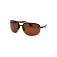 thumbnail image 1 of Polarized Mens Classic 90s Half Rim Rimless Style Racer Sunglasses Shiny Tortoise Brown, 1 of 4