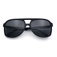 thumbnail image 1 of Polarized Mens Classic Oversized Racer Sport Plastic Sunglasses Shiny Black - Black, 1 of 8
