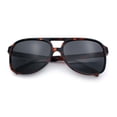 thumbnail image 1 of Polarized Mens Classic Oversized Racer Sport Plastic Sunglasses Tortoise - Black, 1 of 8