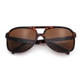 thumbnail image 1 of Polarized Mens Classic Oversized Racer Sport Plastic Sunglasses Tortoise - Brown, 1 of 8