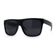 thumbnail image 1 of Polarized Mens Classic Sport Flat Top Horn Rim Large Sunglasses Matte Black, 1 of 4