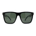 thumbnail image 1 of Polarized Mens Gentlemans Horn Rim Plastic Hipster Sunglasses Black Green, 1 of 4
