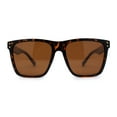 thumbnail image 1 of Polarized Mens Gentlemans Horn Rim Plastic Hipster Sunglasses Tortoise Brown, 1 of 4