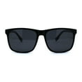thumbnail image 1 of Polarized Mens Hipster Gentlemans Horn Rim Sunglasses Matte Black, 1 of 4