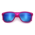 thumbnail image 1 of Polarized Mens Kush Color Mirror Pop Sport Horn Rim Sunglasses [Fuchsia - Blue Mirror], 1 of 6