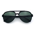 thumbnail image 1 of Polarized Mens Metal Flex Hinge Round Fashion Racer Plastic Sunglasses Black - Green, 1 of 8