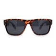 thumbnail image 1 of Polarized Mens Simple Light Weight Horn Rim Gentlemanly Hipster Rectangle Sunglasses Tortoise - Black, 1 of 4