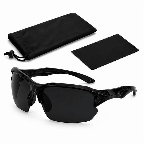 Polarized Mens Wrap Around Fashion Sunglasses Fishing Golf Running Sport Glasses