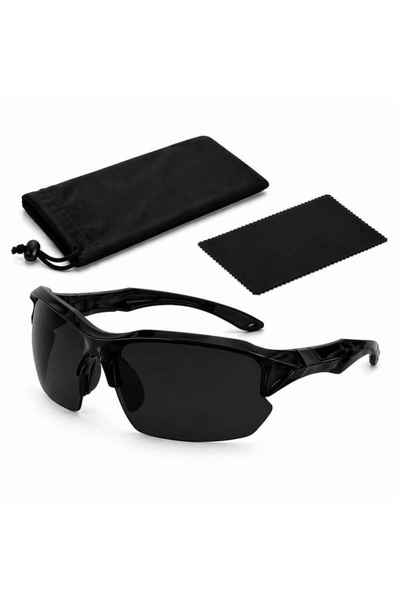 Polarized Mens Wrap Around Fashion Sunglasses Fishing Golf Running Sport Glasses