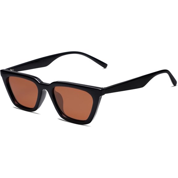 Polarized Narrow Square Cateye Sunglasses for Women Retro Trendy Driving Glasses SJ2169