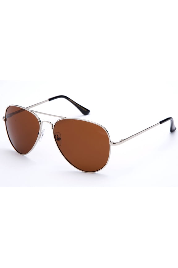 Polarized Night Vision Driving Glasses Yellow Amber Lens & Day Time Driving Sunglasses Copper Lens-Classic Aviator Style Glasses with Comfortable Spring Hinge Fit for Most People!