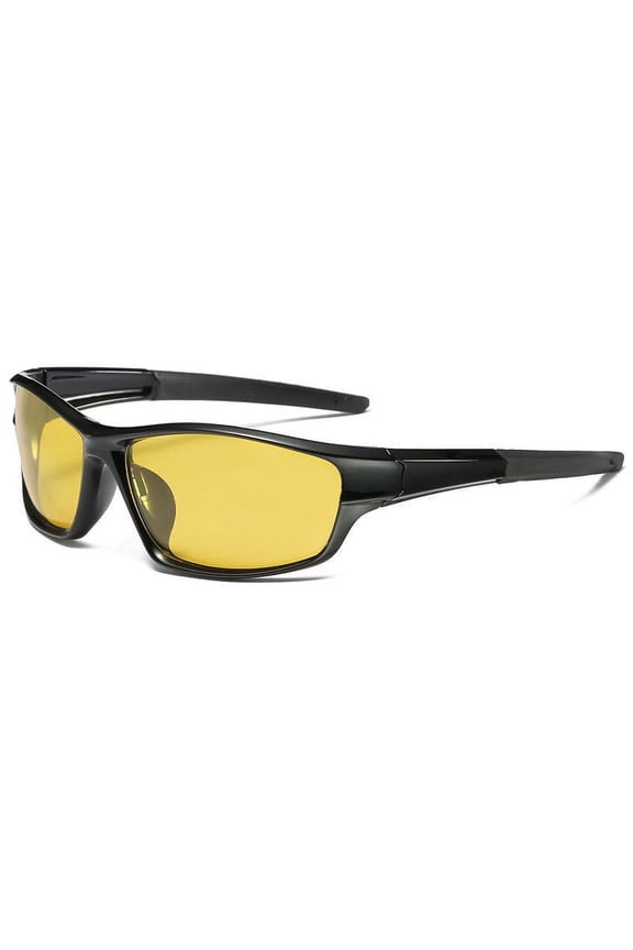 Polarized Night Vision Sunglasses Night Driving Glasses for Men Women Anti Glare Wraparound Sun Glasses ﻿,color 2