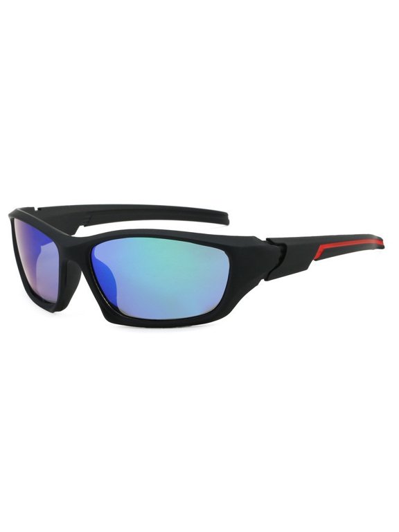 Polarized Outdoor Sports Sunglasses, Square Frame Lightweight UV Protection Riding Glasses for Fishing Hiking Driving Travel