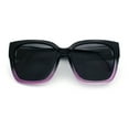 thumbnail image 1 of Polarized Oversized High Temple Horn Rim Fit Over Fashion Sunglasses Black Pink - Black, 1 of 8