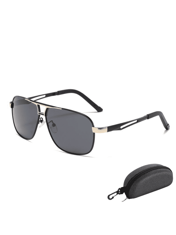 Polarized Photochromic Sunglasses for Men - UV400 Protection Clear Vision and Lightweight Sun Glasses for Driving Fishing Cycling Outdoor, with Carrying Case
