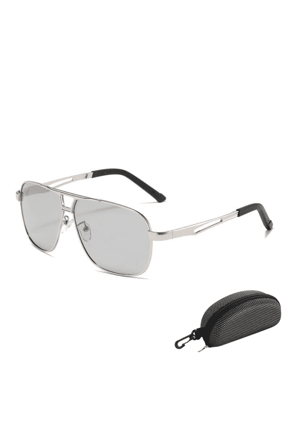 Polarized Photochromic Sunglasses for Men - UV400 Protection Clear Vision and Lightweight Sun Glasses for Driving Fishing Cycling Outdoor, with Carrying Case