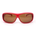thumbnail image 1 of Polarized Pop Color Rectangle 62mm Fit Over Sunglasses Over Glasses Red - Brown, 1 of 4