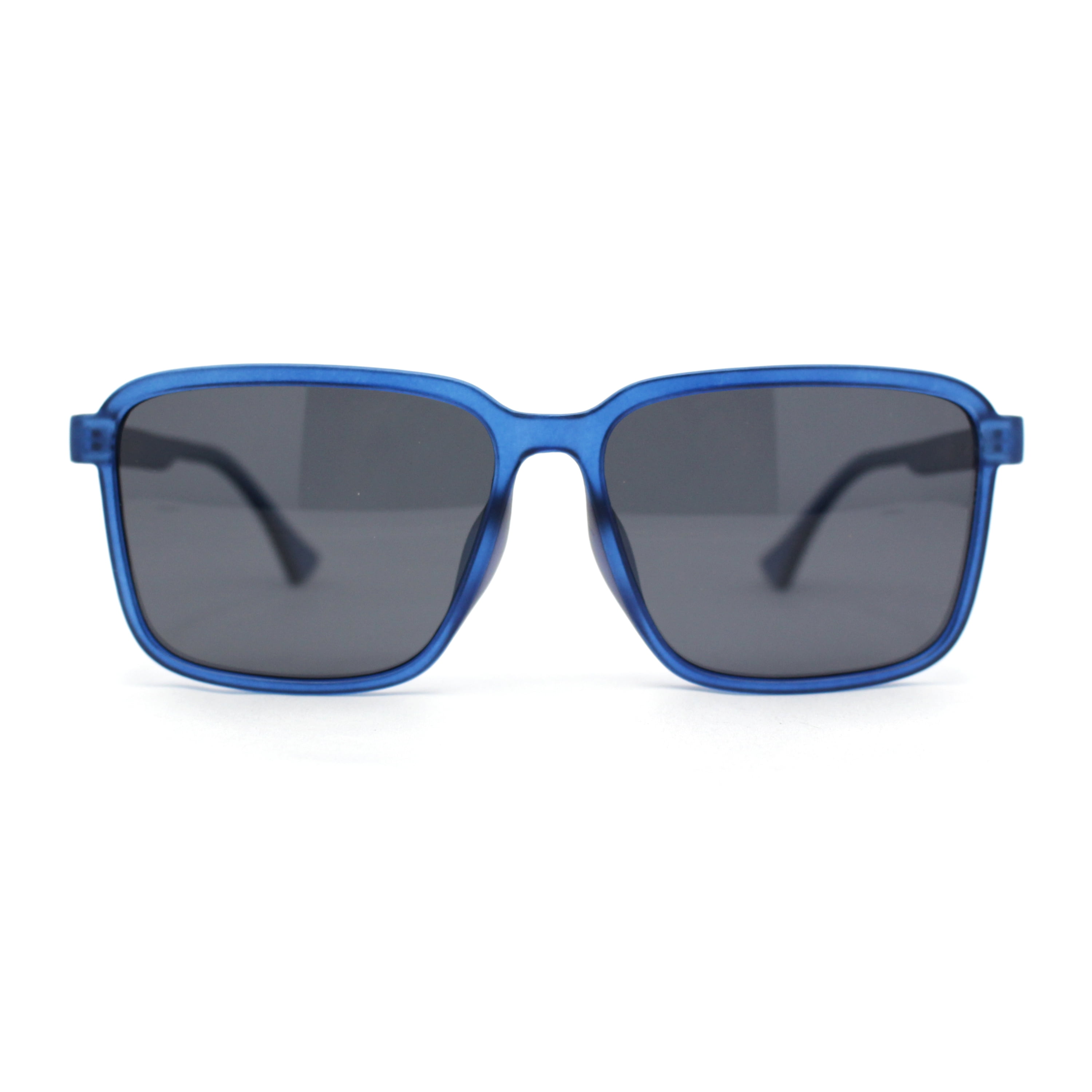 Polarized Rectangular Mens Gentlemanly Simple Frost Plastic