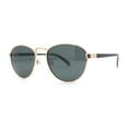 thumbnail image 1 of Polarized Retro Hipster Round Metal Rim Normcore Sunglasses Gold - Green, 1 of 4