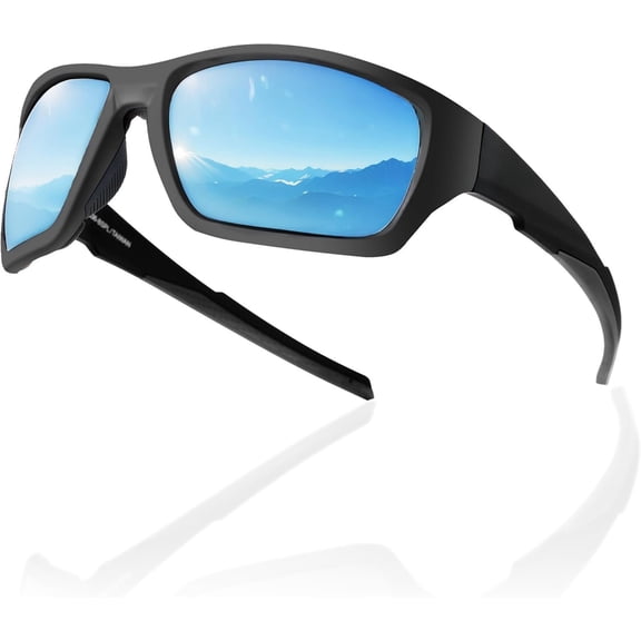 Polarized Riding Sunglasses  Padded Wraparound Fit Men Women  Driving Running Cycling Fishing