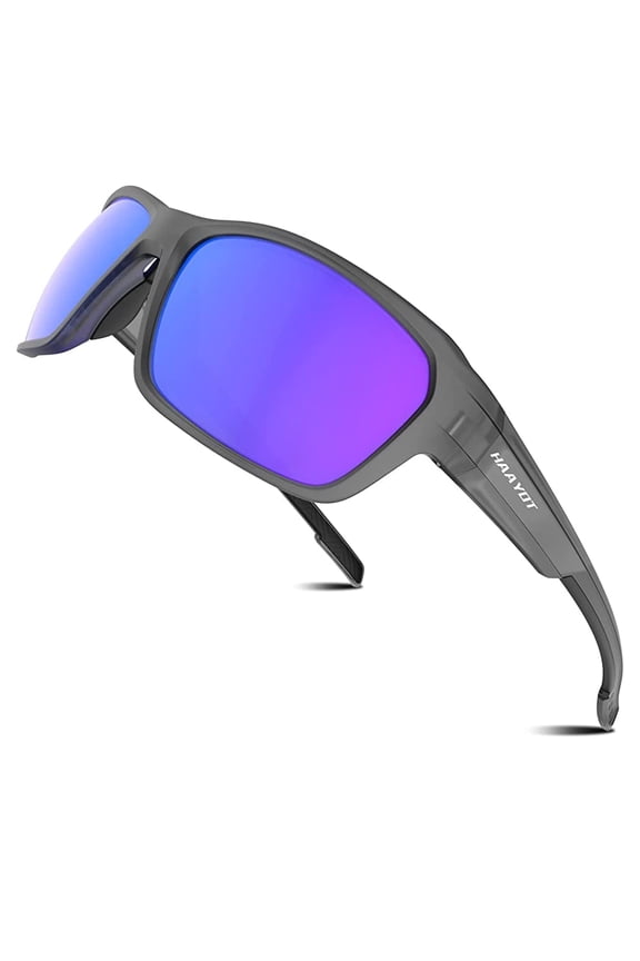 Polarized Sport Sunglasses for Men and Women, Flexible TR90 Frame for Cycling and Running