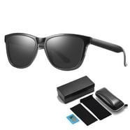 Premium Kush Polarized Sunglasses - Woodgrain Horn Rim Sport Shades