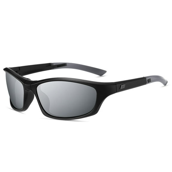 Polarized Sports Folding Sunglasses for Men Women Wrap Around Cycling Fishing Sunglasses UV Protection, UV Protection Foldable Sports Sunglasses with Case