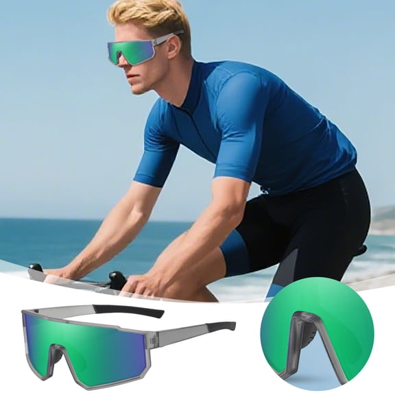 Polarized Sports Glasses Softball Protective Lens Cycling Outdoor Eyewear Daily Riding Accessory Sun Shading Eye Wear Athletic Vision Gear ,Grey - 15Cm