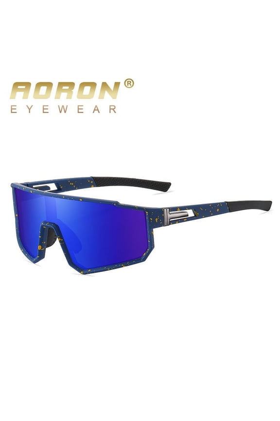 Polarized Sports Sunglasses For Men, Colorful One-Piece Cycling Glasses, Outdoor UV Protection Eyewear, Fashionable Wraparound Frame For Running, Driving, Athletics Birthday Gift