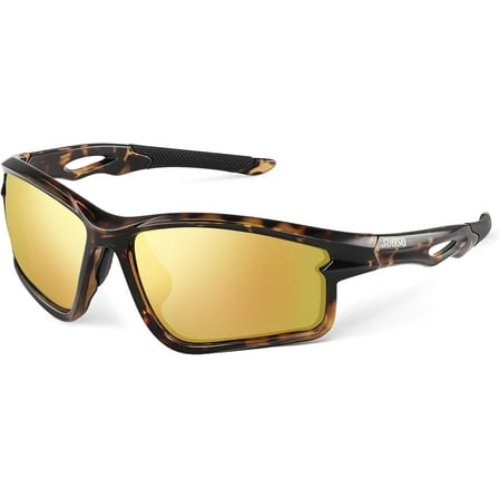 Polarized Sports Sunglasses Men: Running Sunglasses Women Wrap Around Glasses for Fishing Driving UV400 Protection TR90