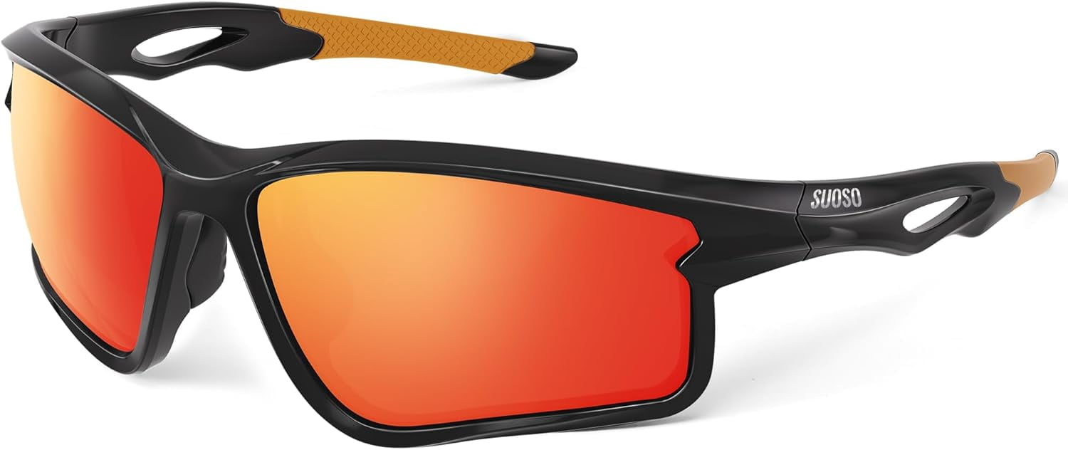 PUKCLAR Polarised Sports Sunglasses For Men Women Driving Sunglasses Cycling Running Fishing Goggles Unbreakable Frame On-1033775