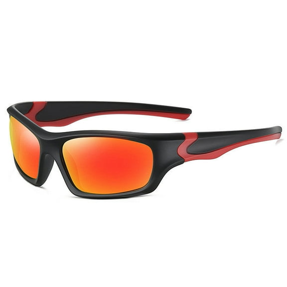 Mens Polarized Sunglasses Titanium Plastic Frame Anti Reflective Mirror Lens UV 400 Protection Outdoor Riding Glasses