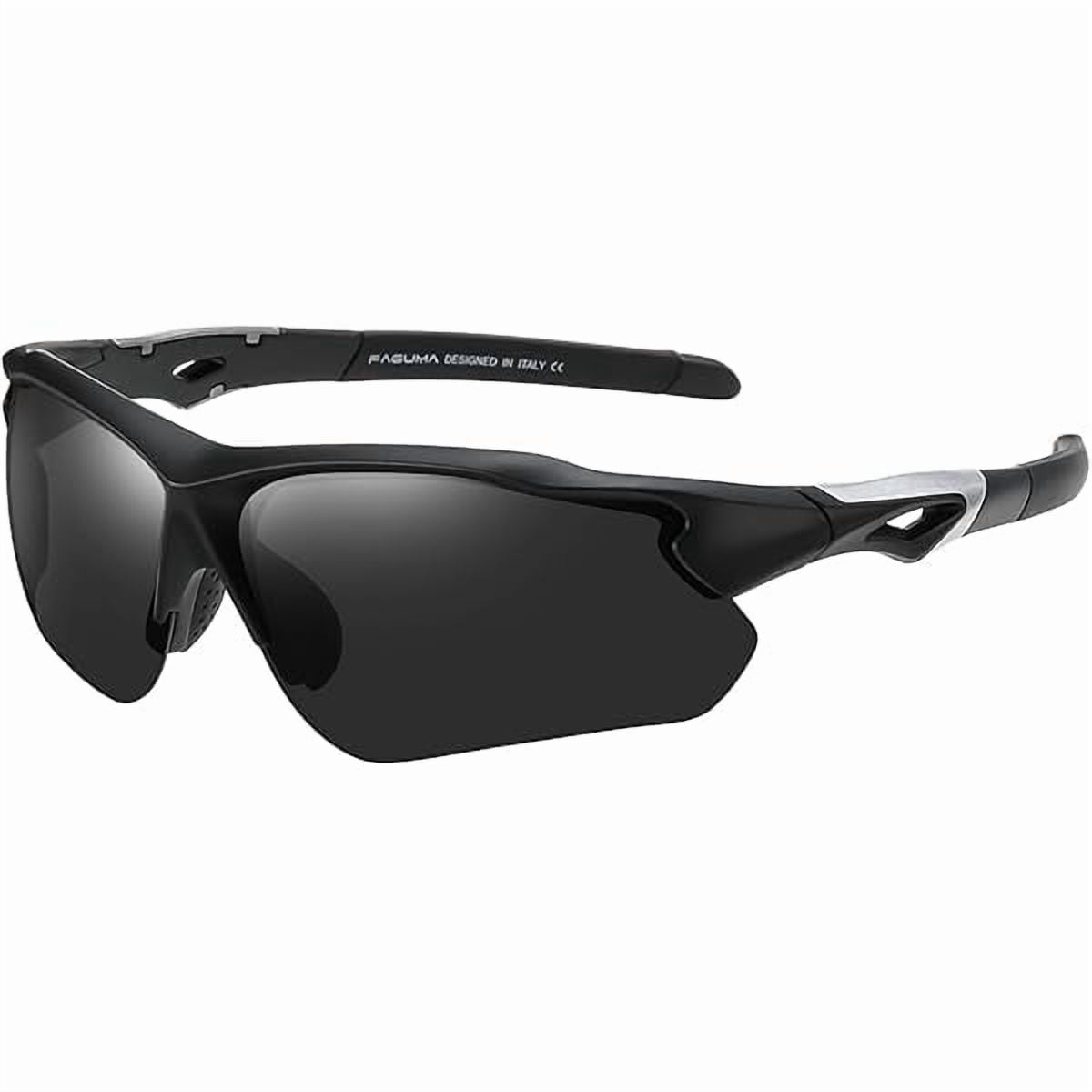 Polarized Sports Sunglasses for Men Women Fishing Cycling Running Golf Motorcycle TR90 Frame UV400 Protection