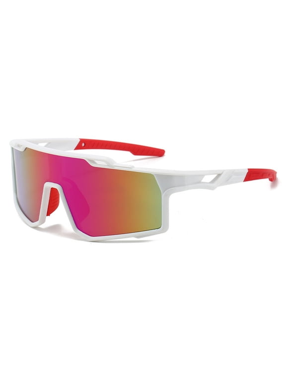 Polarized Sports Sunglasses for Men Women - UV400 Protection Lightweight Frame Anti-Glare Goggles for Cycling Baseball Fishing Bike Running