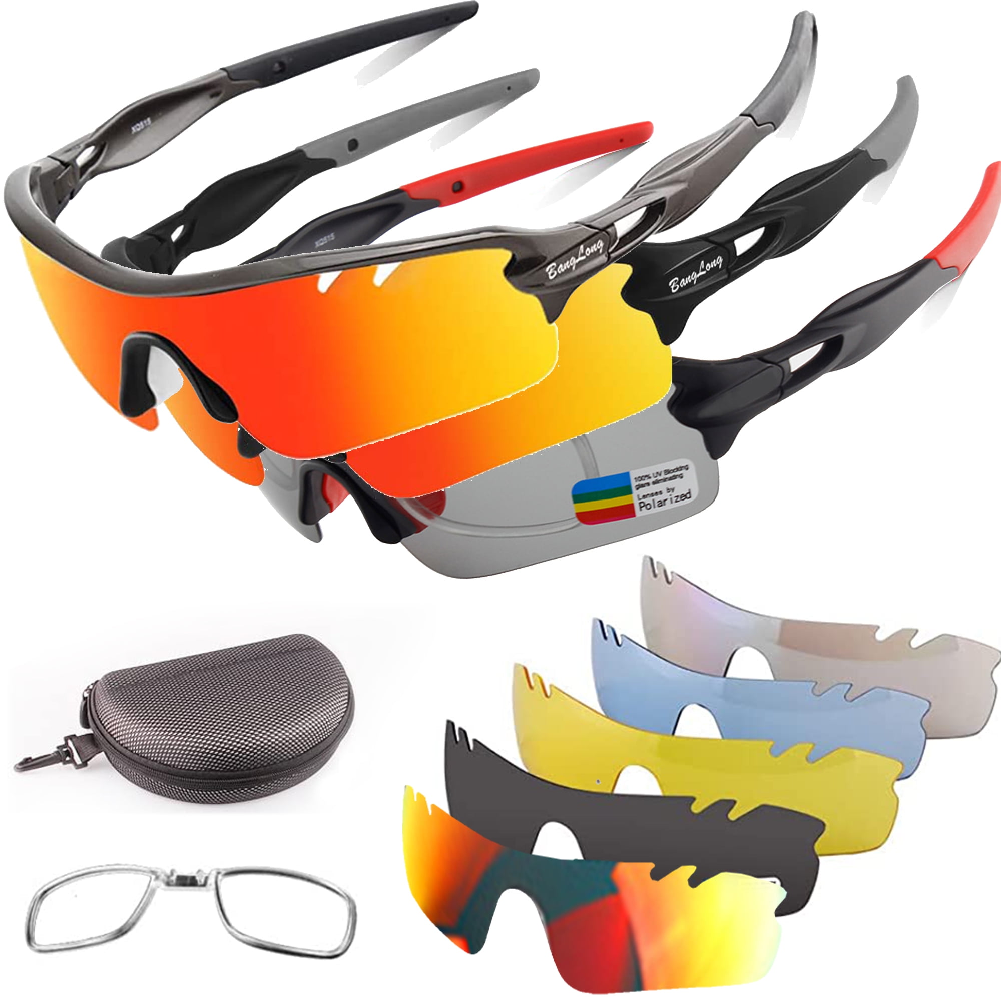 Polarized Sports Sunglasses for Men Women Youth Baseball Fishing Cycling  Running Golf Motorcycle Tac Glasses UV400