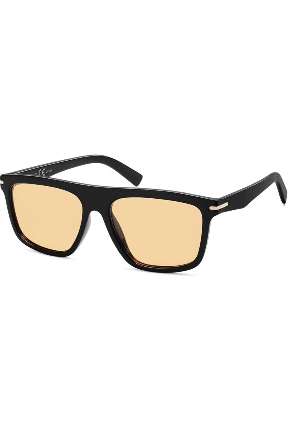 Polarized Square Sunglasses TR90 Lightweight Unisex Women Men, Trendy Classic Design UV Protection