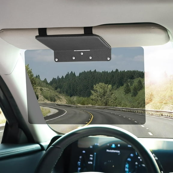Polarized Sun Visor Extender for Car, Adjustable PC Sunshade Lens, Sun Visor Extension Blocker, Glare, UV, Stray Light, Snow Blindness Protector, Safe Driving, Universal for Car SUV, Gray