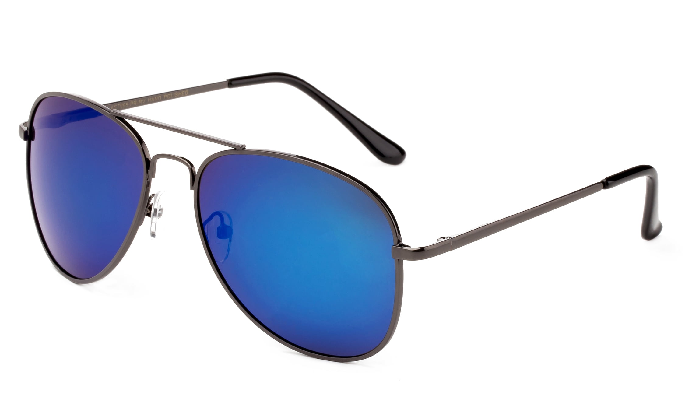 Polarized Sunglasses Classic Aviator Flash Full Mirror Lenses Slim